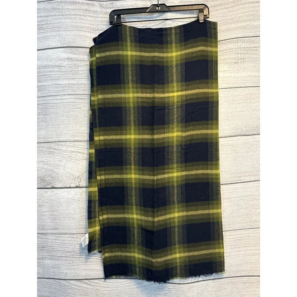 Banana Republic Plaid Scarf Shawl Wrap OS